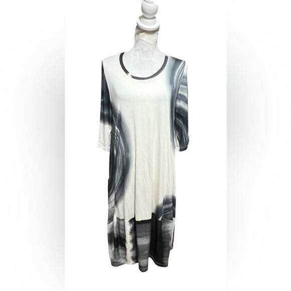 RALSTON great tie dye Lagenlook Pocket Dress Size Small - Picture 1 of 5